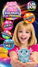 Fun Doh Squishy Fun Friends Sensory Fidget Toy – Assorted Characters