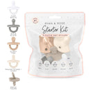 Ryan & Rose Cutie PAT Starter Kit – Pacifier & Teether Gift Set for Babies