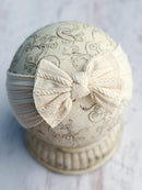 Cable Knit Bow Headbands