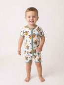 Bamboo Shorty Romper | Smiley Cowboy