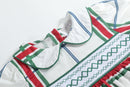 Christmas Plaid Smocked Collar Dress