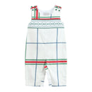 Christmas Plaid Smocked Longall