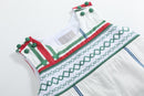Christmas Plaid Smocked Longall