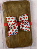 Classic Double Layer Apple Hair Bow | Clip or Headband