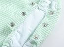 Classic Green Seersucker Bubble Romper