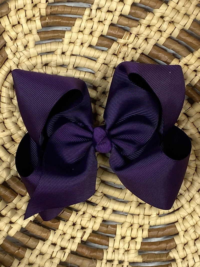 Classic Grosgrain Hair Bow - Alligator Clip - 4.5"