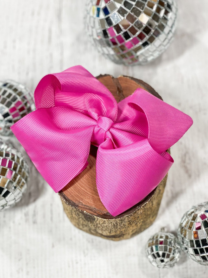 Classic Grosgrain Hair Bow - Alligator Clip - 4.5"