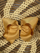 Classic Grosgrain Hair Bow - French Clip - 4.5"