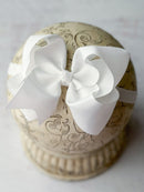Classic Grosgrain Hair Bow - Satin Headband - 4.5"