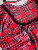 Classic Red Plaid Santa Dress