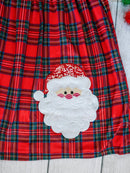 Classic Red Plaid Santa Dress