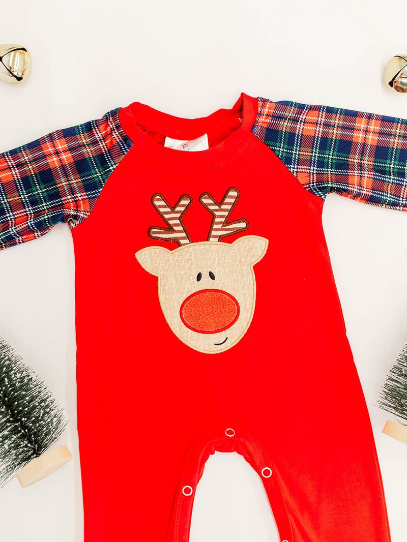 Classic Rudolf Infant Boys Onesie