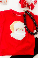 Classic Santa Red & Black Bell Bottoms Set