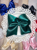 Classic Satin Hair Bows- 4.5"