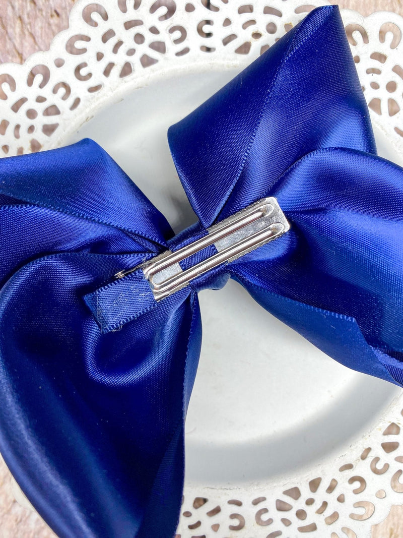 Classic Satin Hair Bows- 4.5"