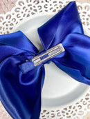 4.5" Classic Satin Hair Bows | Alligator Clips or Headbands