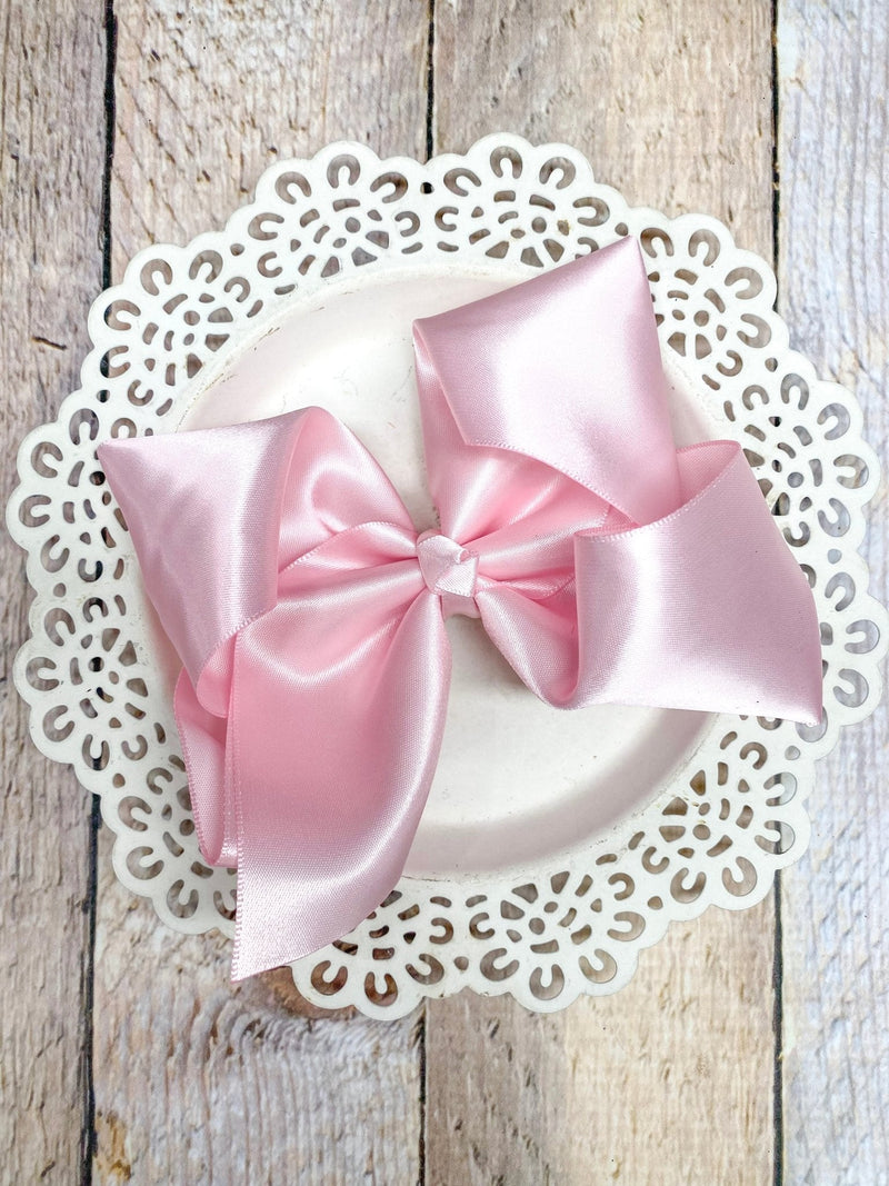 Classic Satin Hair Bows- 4.5"