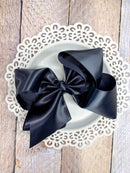 Classic Satin Hair Bows- 4.5"