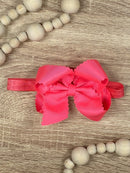 4.5" Classic Scalloped Hair Bow | Clip or Headband