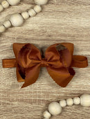 4.5" Classic Scalloped Hair Bow | Clip or Headband