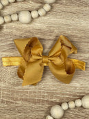 4.5" Classic Scalloped Hair Bow | Clip or Headband