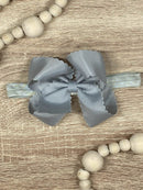 4.5" Classic Scalloped Hair Bow | Clip or Headband