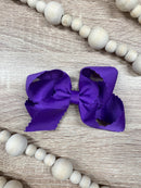 4.5" Classic Scalloped Hair Bow | Clip or Headband