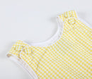 Classic Yellow Gingham Bubble Romper
