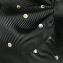 Clear Rhinestone Hair Bow - Alligator Clip - 5.5"