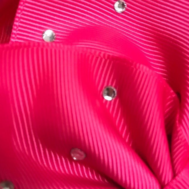 Clear Rhinestone Hair Bow - Alligator Clip - 5.5"