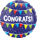 18" Congrats Flags Balloon