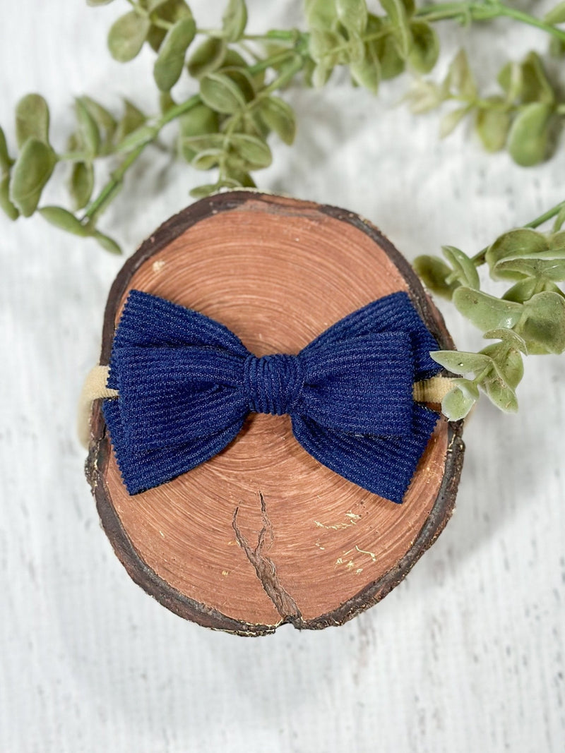 Corduroy Bow Headband: FINAL SALE