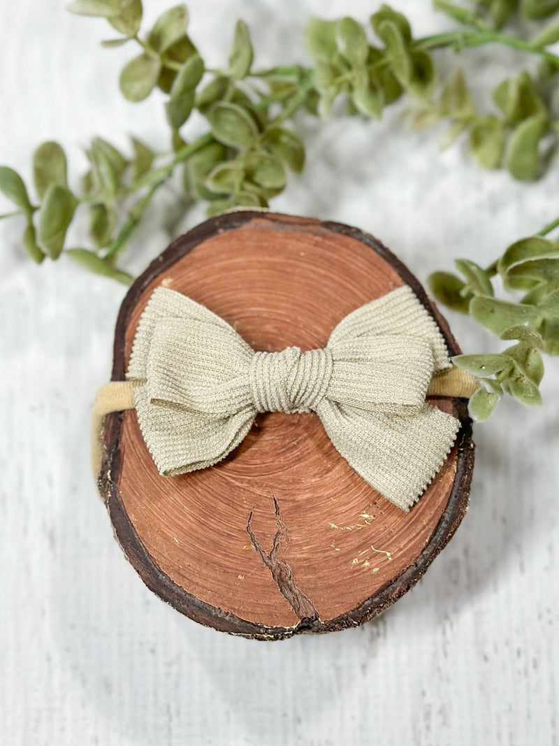 Corduroy Bow Headband: FINAL SALE