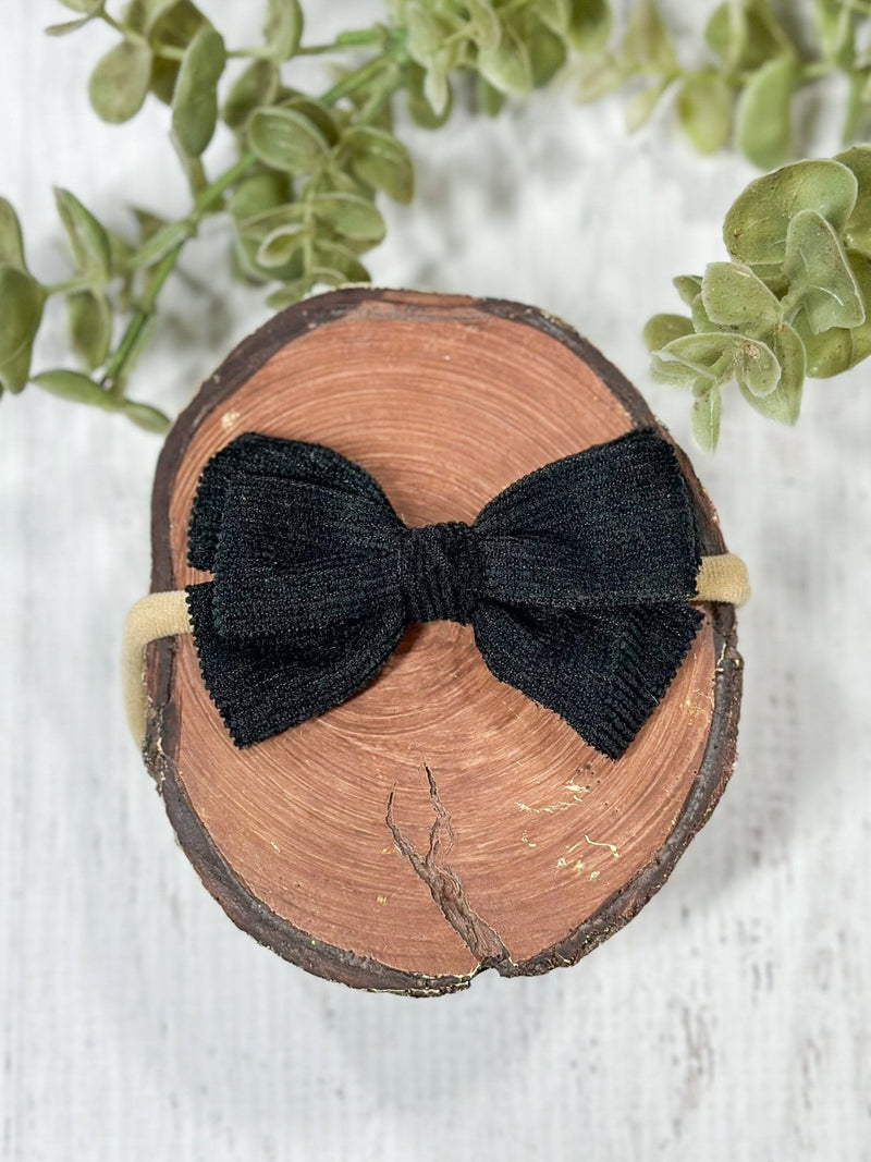 Corduroy Bow Headband: FINAL SALE
