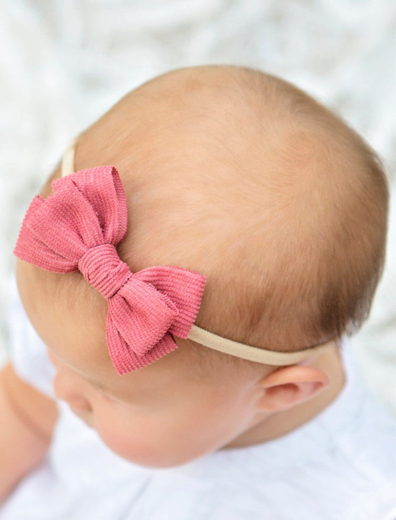 Corduroy Bow Headband: FINAL SALE