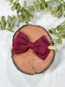 Corduroy Bow Headband: FINAL SALE