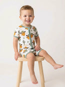 Bamboo Shorty Romper | Smiley Cowboy