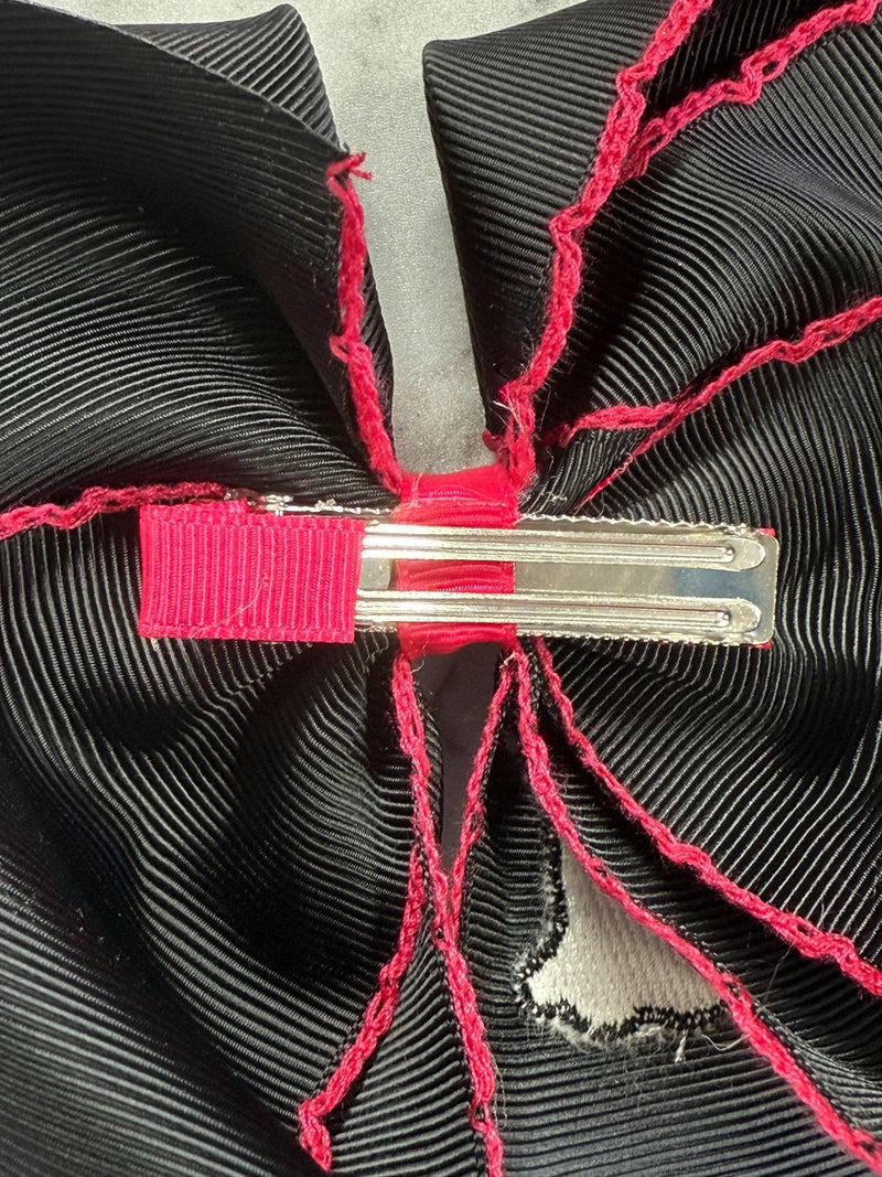 Cute Ghost Embroidered Moonstitch Hair Bow