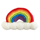 Rainbow Bamboo Crochet Rattle