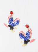 Patriotic Eagle Earring