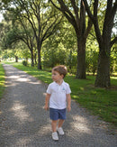 Dark Blue Boys Pocket Short