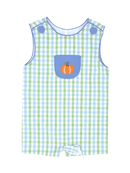 Bluegrass Check Pumpkin Jon Jon – Classic Fall Outfit for Boys