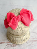 Double Bow Headbands - Solid Colors (White only)