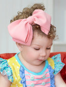 Double Bow Headbands - Solid Colors (White only)