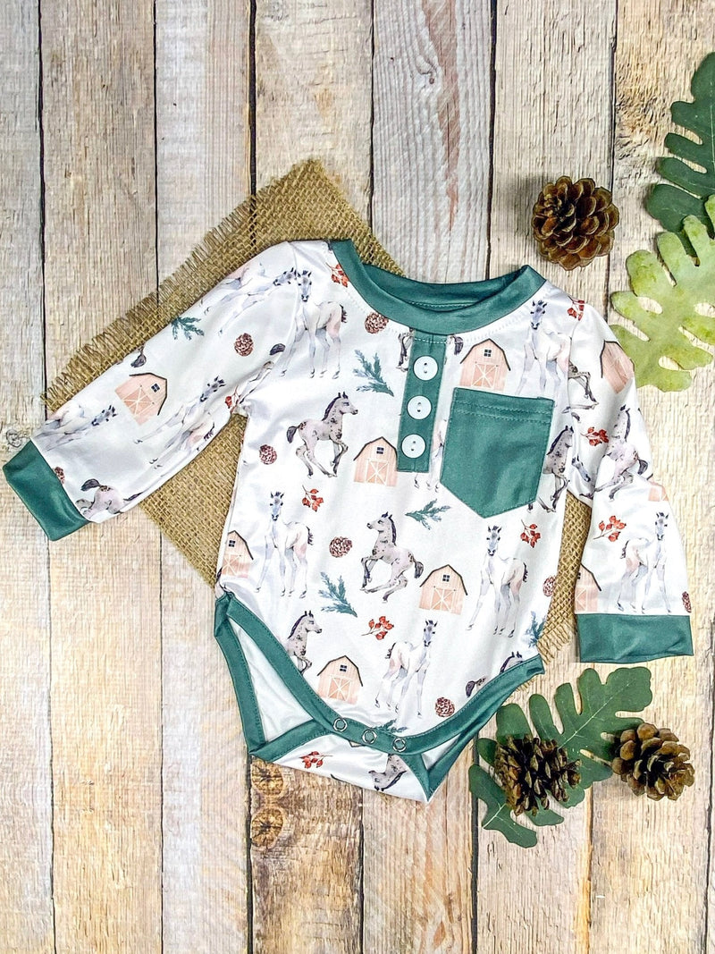 Dreaming of the Rodeo Infant Boy's Romper