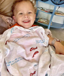 Louisiana Boy Muslin Swaddle Receiving Blanket