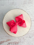 Essential Grosgrain Hair Bow - Alligator Clip - 4"