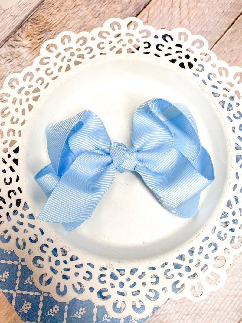 Essential Grosgrain Hair Bow - Alligator Clip - 4"
