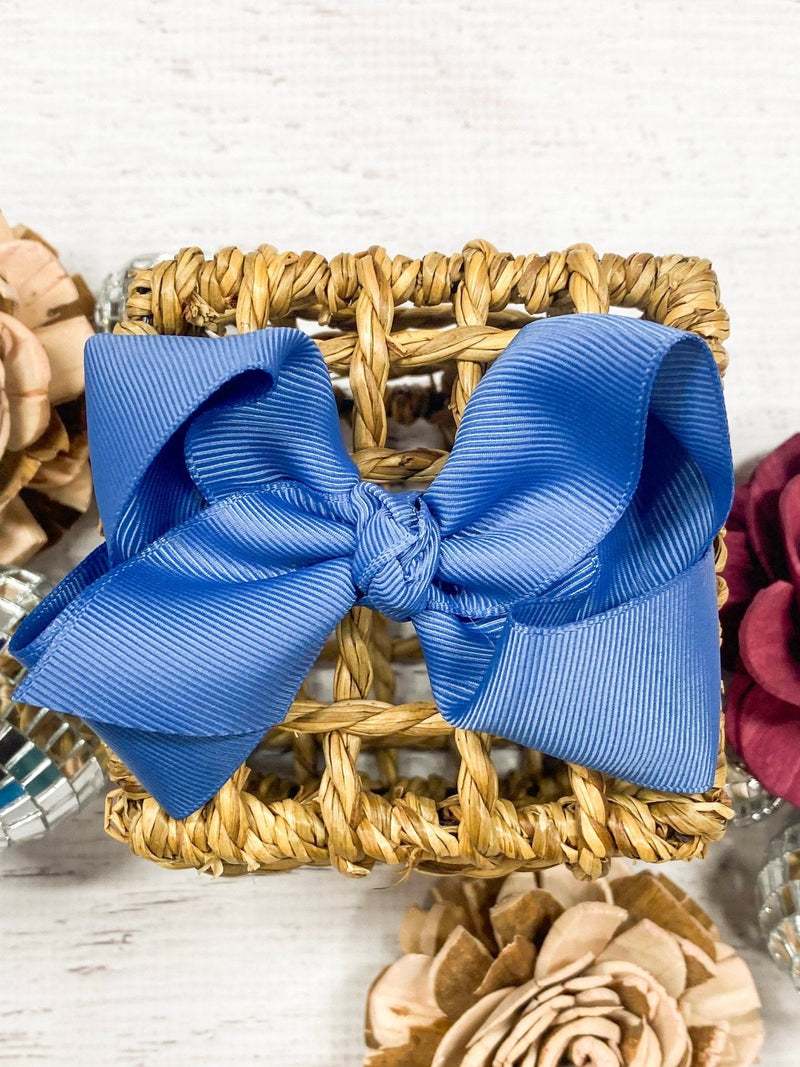 Essential Grosgrain Hair Bow - Alligator Clip - 4"