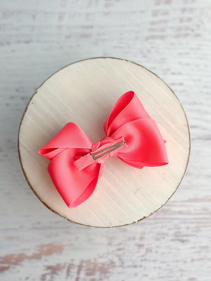 Essential Grosgrain Hair Bow - Alligator Clip - 4"